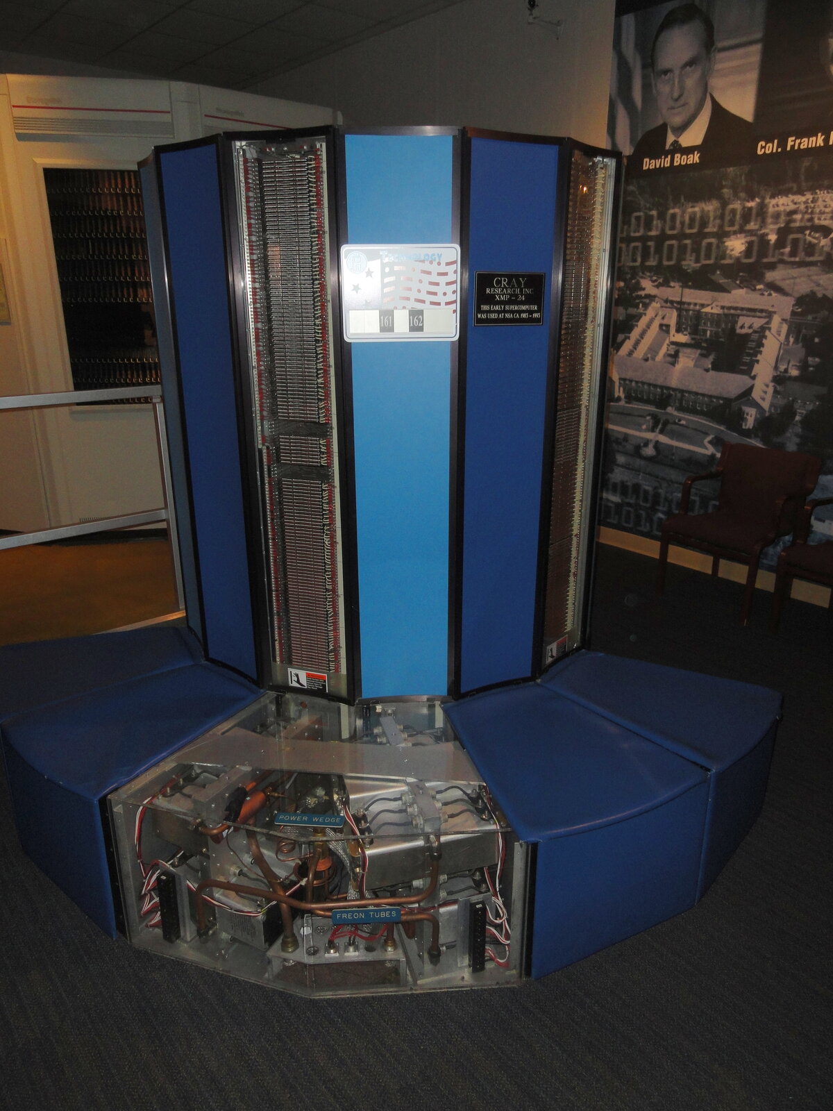 Cray X-MP/24 at the National Cryptologic Museum, Fort Meade.