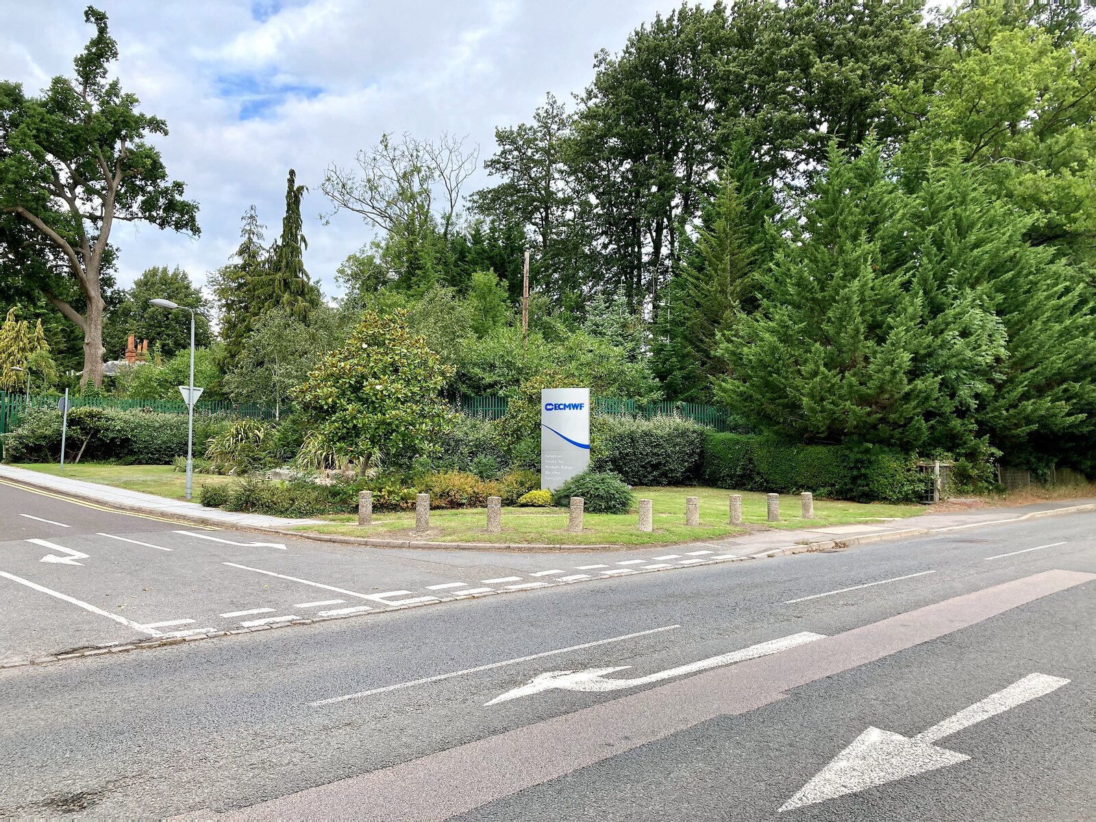 ECMWF entrance, Shinfield Park, Reading.