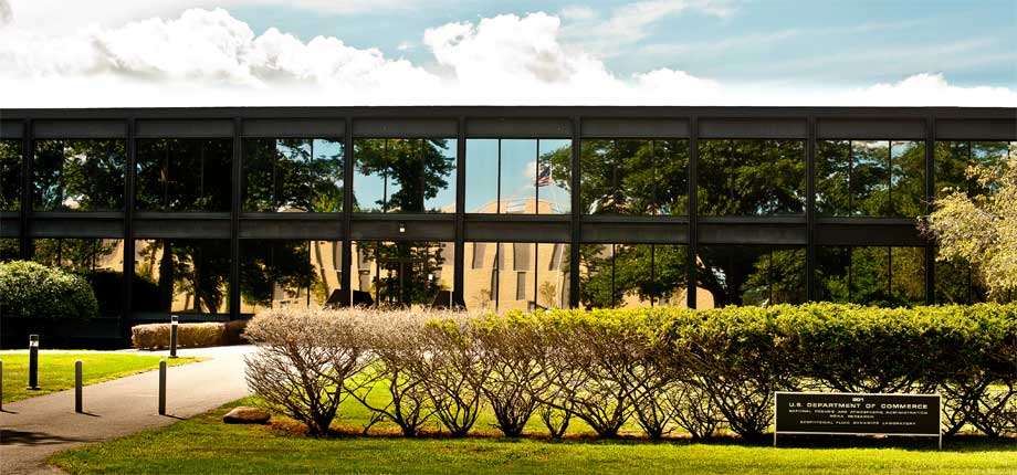 The GFDL building on Princeton's Forrestal Campus. Smagorinsky moved the laboratory to Princeton in 1968 to be near the Institute for Advanced Study and Princeton's computing resources. NOAA/GFDL.