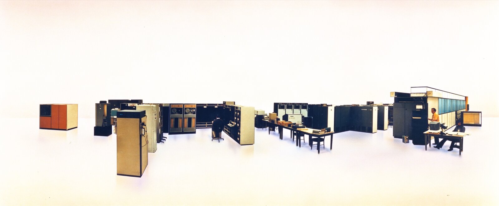 The ILLIAC IV in Building N-233 at NASA Ames Research Center, 1972.