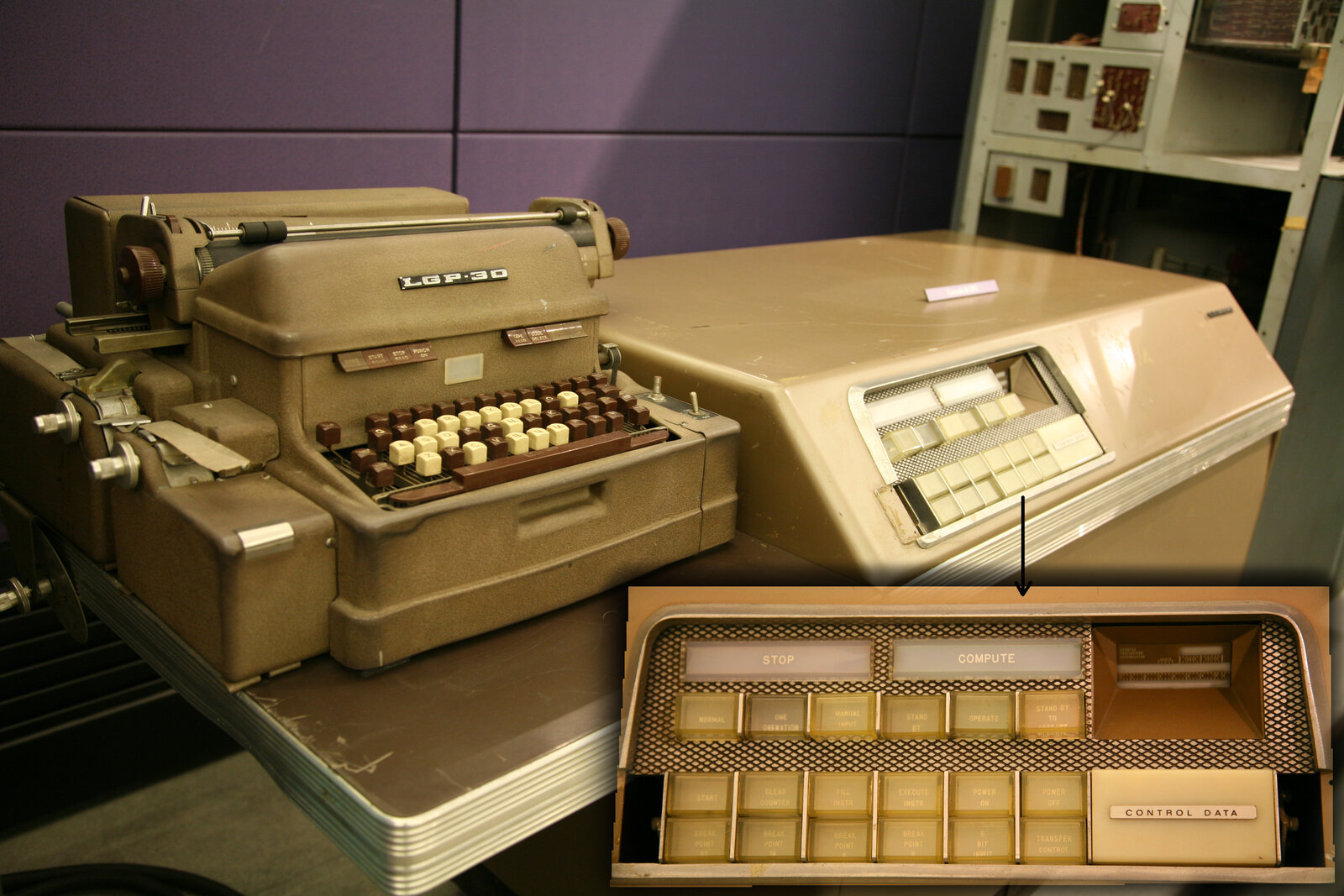 Royal McBee LGP-30 desktop computer.