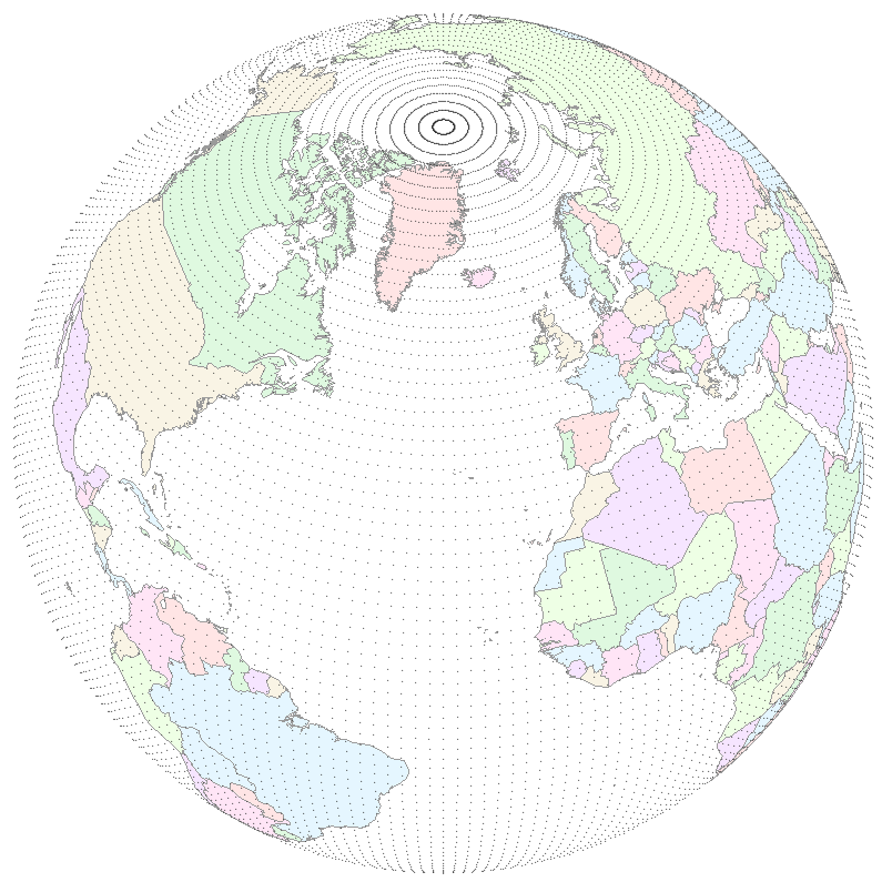 NCEP T62 Gaussian grid: 192 longitudes uniformly spaced; 94 latitudes at Gauss-Legendre quadrature points.