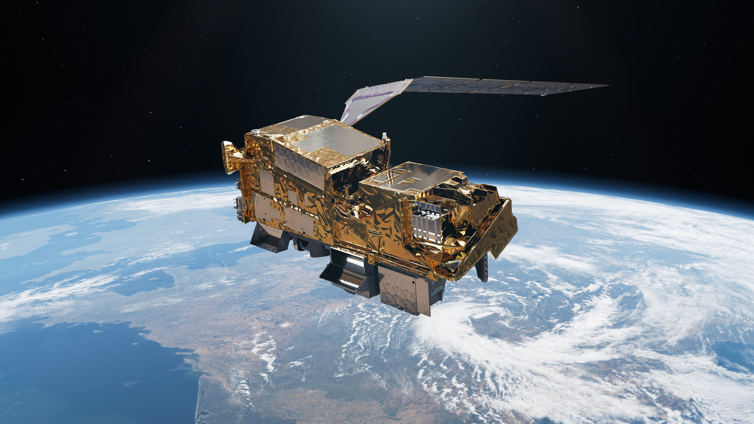 A European MetOp-class polar-orbiting meteorological satellite.