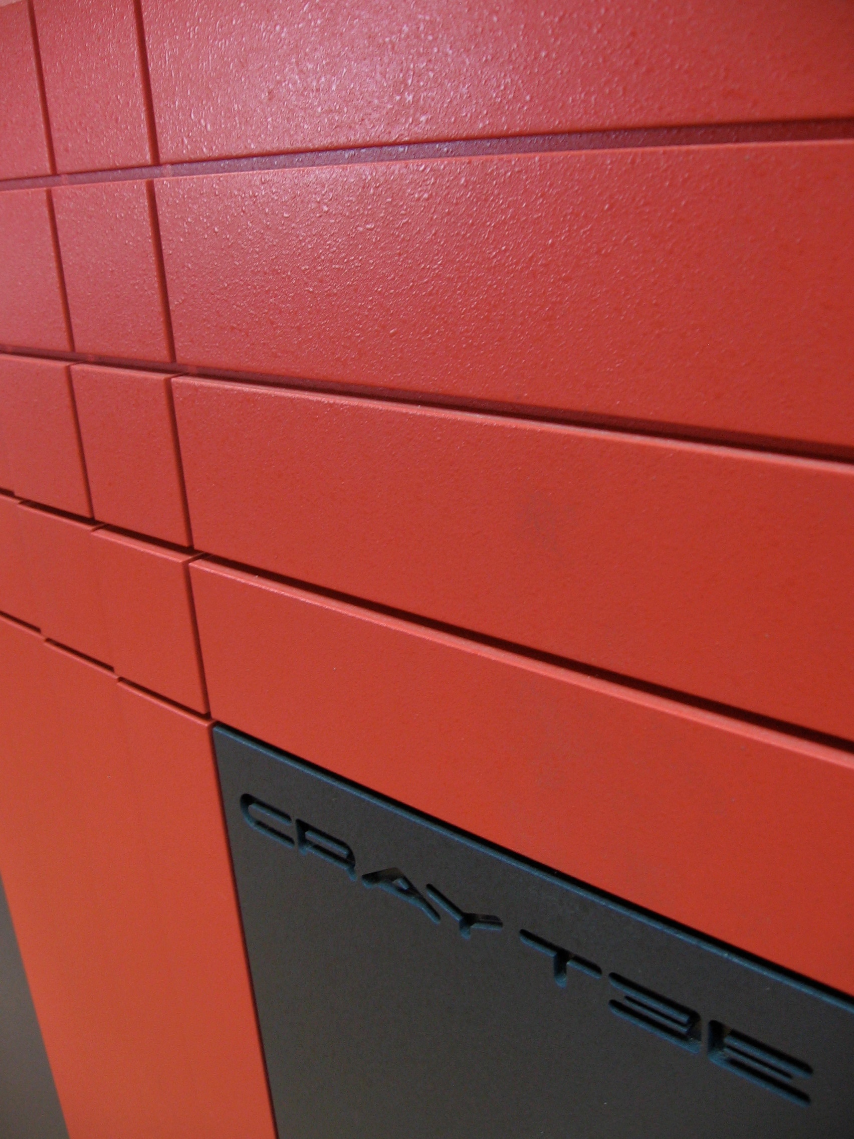 A Cray T3E massively parallel supercomputer.
