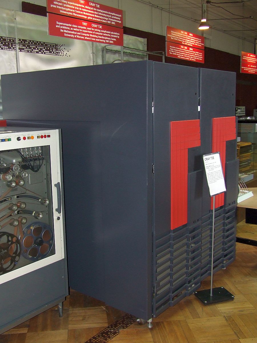 A Cray T3E preserved in the Museum of Technology in Warsaw.